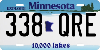 MN license plate 338QRE