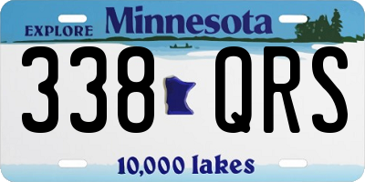 MN license plate 338QRS