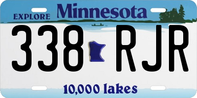MN license plate 338RJR