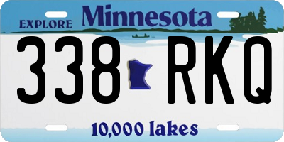 MN license plate 338RKQ