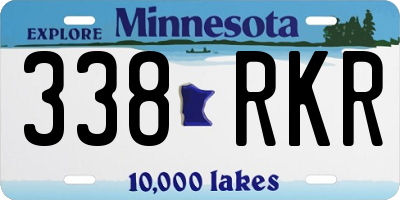 MN license plate 338RKR