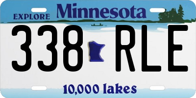 MN license plate 338RLE