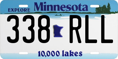 MN license plate 338RLL