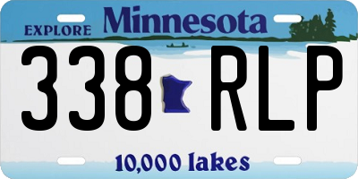 MN license plate 338RLP