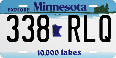 MN license plate 338RLQ