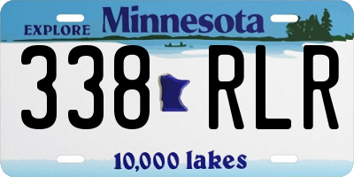 MN license plate 338RLR
