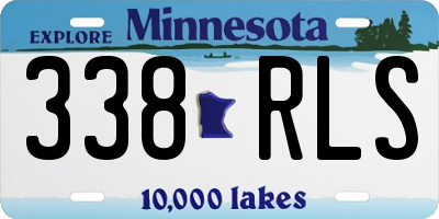 MN license plate 338RLS