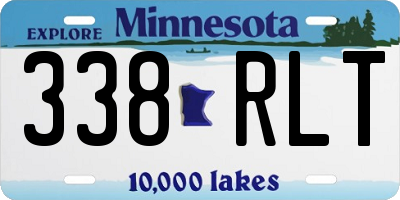 MN license plate 338RLT