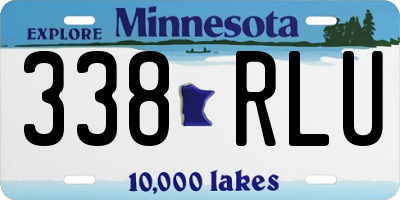 MN license plate 338RLU