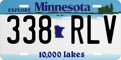 MN license plate 338RLV