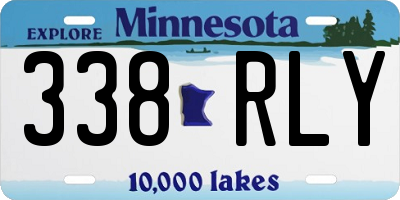 MN license plate 338RLY