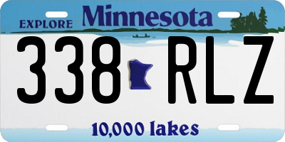 MN license plate 338RLZ