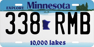 MN license plate 338RMB