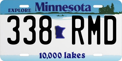 MN license plate 338RMD
