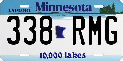 MN license plate 338RMG
