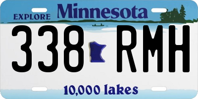 MN license plate 338RMH