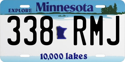 MN license plate 338RMJ