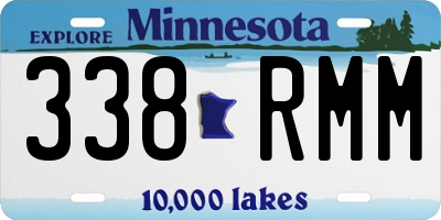 MN license plate 338RMM