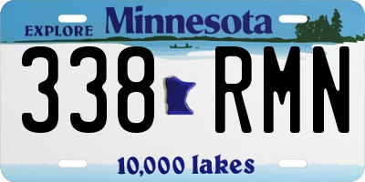 MN license plate 338RMN