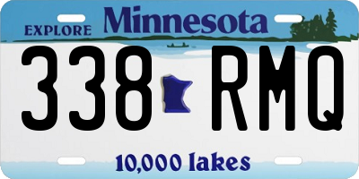 MN license plate 338RMQ