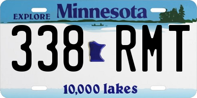 MN license plate 338RMT