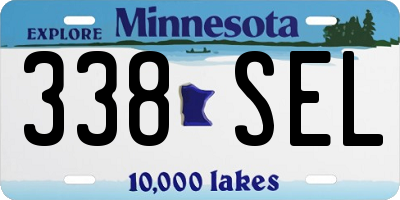 MN license plate 338SEL