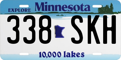 MN license plate 338SKH