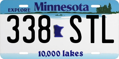 MN license plate 338STL