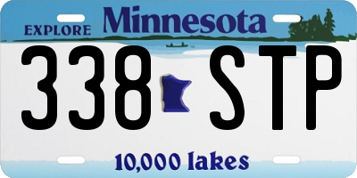 MN license plate 338STP