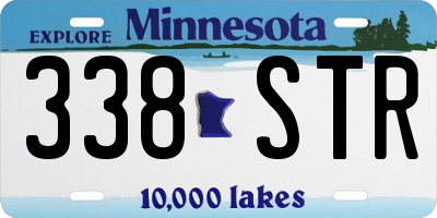 MN license plate 338STR