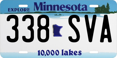MN license plate 338SVA