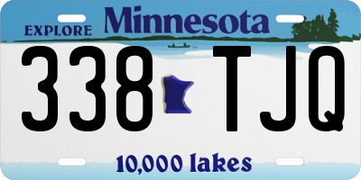 MN license plate 338TJQ