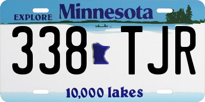 MN license plate 338TJR