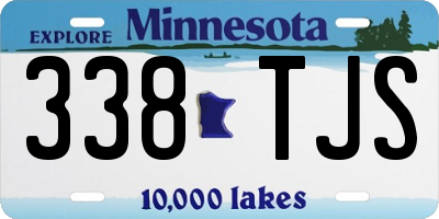 MN license plate 338TJS