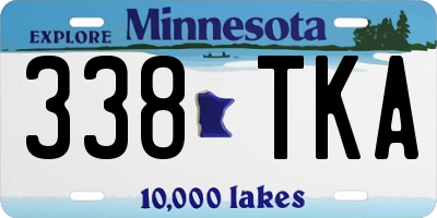 MN license plate 338TKA