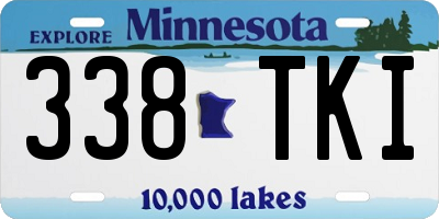 MN license plate 338TKI