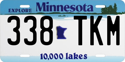 MN license plate 338TKM