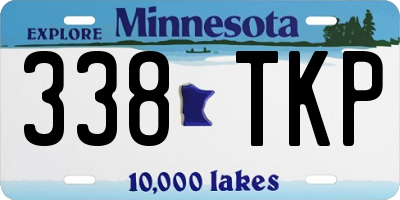 MN license plate 338TKP