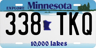 MN license plate 338TKQ