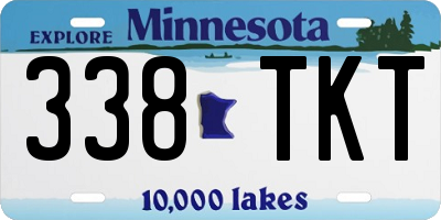 MN license plate 338TKT
