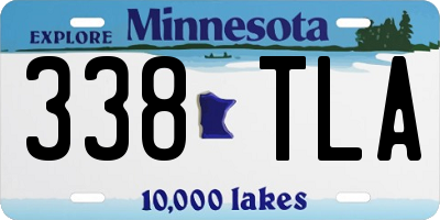 MN license plate 338TLA