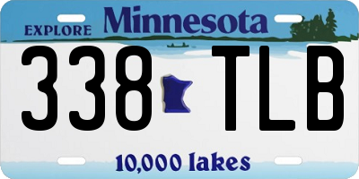 MN license plate 338TLB