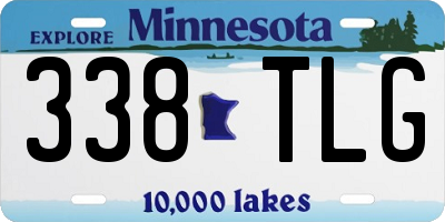 MN license plate 338TLG
