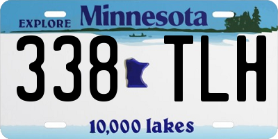 MN license plate 338TLH