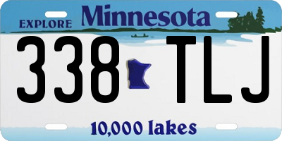 MN license plate 338TLJ