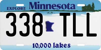 MN license plate 338TLL