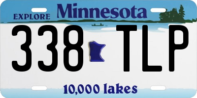 MN license plate 338TLP