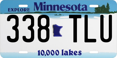 MN license plate 338TLU