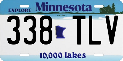 MN license plate 338TLV