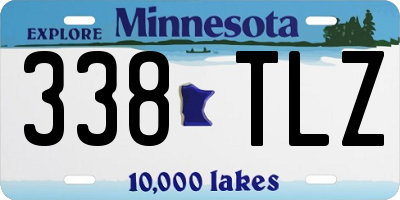 MN license plate 338TLZ
